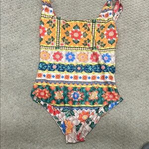 Agua bendita reversible Floral Multicolor One-Piece Swimsuit